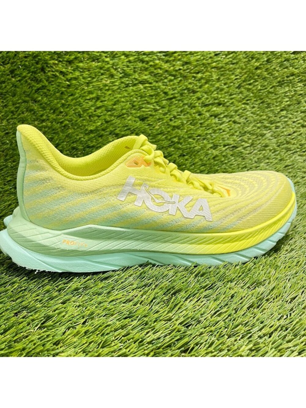 Hoka One One Mach 5 Citrus Glow Yellow Womens Size 8.5 Running Shoes Sneakers